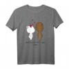Liebe Tier Katze und Bär Paar - Valentinstag Geschenk T-Shirt für Liebende und Tierfreunde