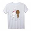 Liebe Tier Katze und Bär Paar - Valentinstag Geschenk T-Shirt für Liebende und Tierfreunde