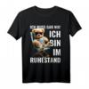 Rentner 2024 Geschenk - Lustiges Bär T-Shirt mit Spruch für Ruhestand, Renteneintritt & Abschiedsgeschenk für Vater, Opa, Onkel & Freunde