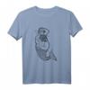 Dicker Meerjungfrauenmann mit Hut, Bart und Tattoo T-Shirt – Originelles Geschenk für Geburtstag, Weihnachten, Jubiläum & Namenstag