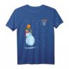 Lustiges Schneemann Basketball Weihnachts T-Shirt – Perfektes Geschenk für Basketballfans, Trainer & Spieler zu Weihnachten, Nikolaus & im Advent