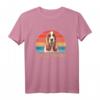 Damen Basset Hound Hundemom Vintage T-Shirt – Perfektes Muttertagsgeschenk für Hundeliebhaberinnen & Tierfanatikerinnen