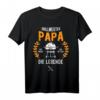 Grillmeister Papa T-Shirt - Humorvolles BBQ Retro Design für Grillfans, Väter & Opa zum Vatertag, Geburtstag & Grillparty