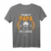 Grillmeister Papa T-Shirt - Humorvolles BBQ Retro Design für Grillfans, Väter & Opa zum Vatertag, Geburtstag & Grillparty
