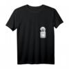 Damen T-Shirt mit Bichon Frisé Welpe in der Tasche - Perfektes Geschenk für Hundeliebhaberinnen, Geburtstags- und Weihnachtsgeschenk