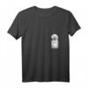Damen T-Shirt mit Bichon Frisé Welpe in der Tasche - Perfektes Geschenk für Hundeliebhaberinnen, Geburtstags- und Weihnachtsgeschenk