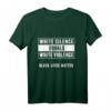 Black Lives Matter T-Shirt mit Statement 'White Silence Equal White Violence' – Für soziale Gerechtigkeit und Anti-Rassismus