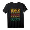 Schwarze Königin Afroamerikaner T-Shirt – Gebildete Black Power Kleidung für Schwarze Frauen, ideal für Graduation, Kwanzaa & kulturelle Anlässe