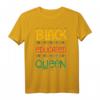 Schwarze Königin Afroamerikaner T-Shirt – Gebildete Black Power Kleidung für Schwarze Frauen, ideal für Graduation, Kwanzaa & kulturelle Anlässe