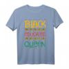 Schwarze Königin Afroamerikaner T-Shirt – Gebildete Black Power Kleidung für Schwarze Frauen, ideal für Graduation, Kwanzaa & kulturelle Anlässe