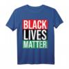 Black Lives Matter T-Shirt mit Pan-Afrikanischer Flagge – Protestkleidung gegen Rassismus & Diskriminierung