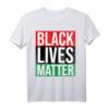Black Lives Matter T-Shirt mit Pan-Afrikanischer Flagge – Protestkleidung gegen Rassismus & Diskriminierung