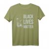 Black Lives Matter T-Shirt mit Fäuste-Grafik – Protestbekleidung für soziale Gerechtigkeit & Rassismus-Statements