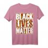 Oheneba: Black Lives Matter Kente-Muster T-Shirt - Kulturelles Statement für soziale Gerechtigkeit
