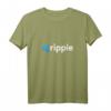 Damen Crypto XRP-Münzkryptowährungen T-Shirt mit Ripple-Logo - V-Ausschnitt für Krypto-Enthusiasten, Investoren & Blockchain-Fans