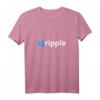 Damen Crypto XRP-Münzkryptowährungen T-Shirt mit Ripple-Logo - V-Ausschnitt für Krypto-Enthusiasten, Investoren & Blockchain-Fans