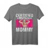 Certified Muscle Mommy Bodybuilder Muttertag Gym T-Shirt – Sportbekleidung für Frauen, Fitnessstudio & Krafttraining