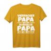 Vierfacher Papa T-Shirt – Cooles Vatertagsgeschenk für Väter, Bonuspapa und Stiefväter