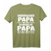 Vierfacher Papa T-Shirt – Cooles Vatertagsgeschenk für Väter, Bonuspapa und Stiefväter