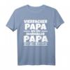 Vierfacher Papa T-Shirt – Cooles Vatertagsgeschenk für Väter, Bonuspapa und Stiefväter