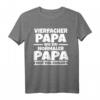 Vierfacher Papa T-Shirt – Cooles Vatertagsgeschenk für Väter, Bonuspapa und Stiefväter