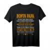 Bonus Papa T-Shirt – Persönliches Geschenk mit emotionaler Botschaft für Vatertag, Geburtstag, Weihnachten & Ostern