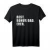 Bester Bonus Papa T-Shirt – Persönliches Geschenk für Stiefvater, Bonus Papa & Vatertag mit klassischem Schnitt