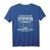 Herren T-Shirt Stiefvater - Lustiges Bonus Papa Geschenk mit Spruch für Weihnachten & Geburtstag