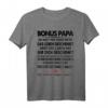 Herren Bonus Papa Stiefvater Leben besser gemacht Geschenk T-Shirt - Perfektes Dankeschön für besondere Anlässe