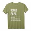 Bonuspapa T-Shirt – Lustiges Geschenk für Stiefvater & Bonus Vater mit Spruch für Familien & Humor