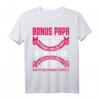 Herren Bonuspapa Stiefvater Geschenk T-Shirt - Persönliches Dankeschön für Weihnachten & Geburtstag