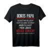 Herren Bonus Papa T-Shirt – Geschenk für Stiefvater, Stolzen Bonus Papa, Perfekt für besondere Anlässe