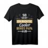 Lustiges Bonus Papa T-Shirt Geschenk - Stiefvater T-Shirt mit Spruch 'So sieht ein richtig cooler bonus Papa aus' für Familiengeschenke
