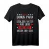 Lustiges Bonuspapa T-Shirt - Stolzer Stiefvater Vatertagsspruch für den Männertag & Familiengeschenk