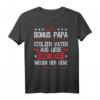 Lustiges Bonuspapa T-Shirt - Stolzer Stiefvater Vatertagsspruch für den Männertag & Familiengeschenk
