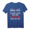 Lustiges Bonuspapa T-Shirt - Stolzer Stiefvater Vatertagsspruch für den Männertag & Familiengeschenk