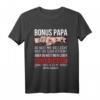 Bonus Papa T-Shirt - Du hast mir vielleicht nicht das Leben geschenkt - Lustiges Weihnachtsgeschenk für Stepdad & Familienmitglied