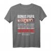 Bonus Papa T-Shirt - Du hast mir vielleicht nicht das Leben geschenkt - Lustiges Weihnachtsgeschenk für Stepdad & Familienmitglied