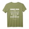 Lustiges Bonus Papa T-Shirt mit Spruch - Perfektes Geschenk für Stiefvater, Stiefpapa & Patchworkfamilie