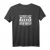 Geprüft und sicher bester Bonuspapa der Welt T-Shirt – Lustiges Geschenk für Stiefvater, Bonuspapa, Vatertag, Geburtstag & Weihnachten