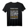 Lustiges Bonus Papa T-Shirt für Stiefsohn & Stieftochter - Perfektes Geschenk für Patchworkfamilie, Geburtstag & Humor