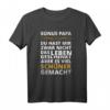 Lustiges Bonus Papa T-Shirt für Stiefsohn & Stieftochter - Perfektes Geschenk für Patchworkfamilie, Geburtstag & Humor