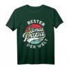 Herren Bester Bonus Papa der Welt Vintage Stiefvater Vatertag T-Shirt – Originelles Geschenk für den besten Stiefvater zum Vatertag