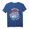 Herren Bester Bonus Papa der Welt Vintage Stiefvater Vatertag T-Shirt – Originelles Geschenk für den besten Stiefvater zum Vatertag