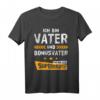 Herren Vater Bonusvater Stiefvater T-Shirt - Lustiges Spruchdesign für Patchworkfamilien & Vatertag Geschenk