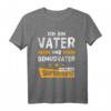 Herren Vater Bonusvater Stiefvater T-Shirt - Lustiges Spruchdesign für Patchworkfamilien & Vatertag Geschenk