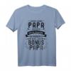 Herren Bonus Papa Spruch T-Shirt - Lustiges & Emotionales Geschenk für Stiefpapa & Stiefvater zur Familienfeier