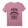 Herren Bonus Papa Spruch T-Shirt - Lustiges & Emotionales Geschenk für Stiefpapa & Stiefvater zur Familienfeier
