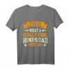 So sieht ein cooler Bonus Papa aus Stiefvater Bonuspapa T-Shirt – Perfektes Geschenk zum Geburtstag für den besten Bonus Papa der Welt
