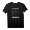 Staatlich geprüfter Techniker I Abschlussprüfung T-Shirt – Motiv für Maschinenbau & Elektrotechnik Absolventen, perfekt für Projekt, Examen & Weiterbildung